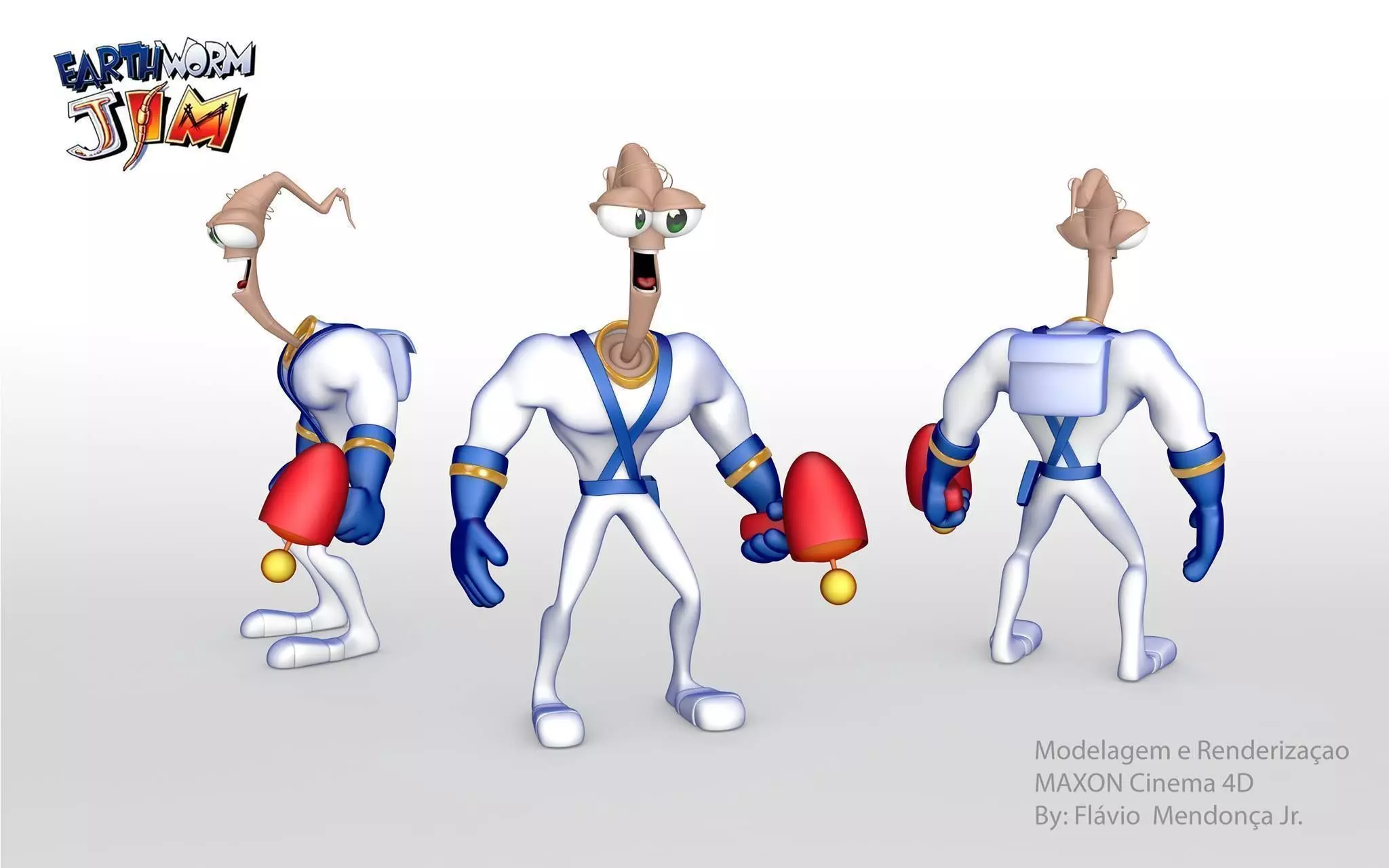 earthworm jim 3D model_0