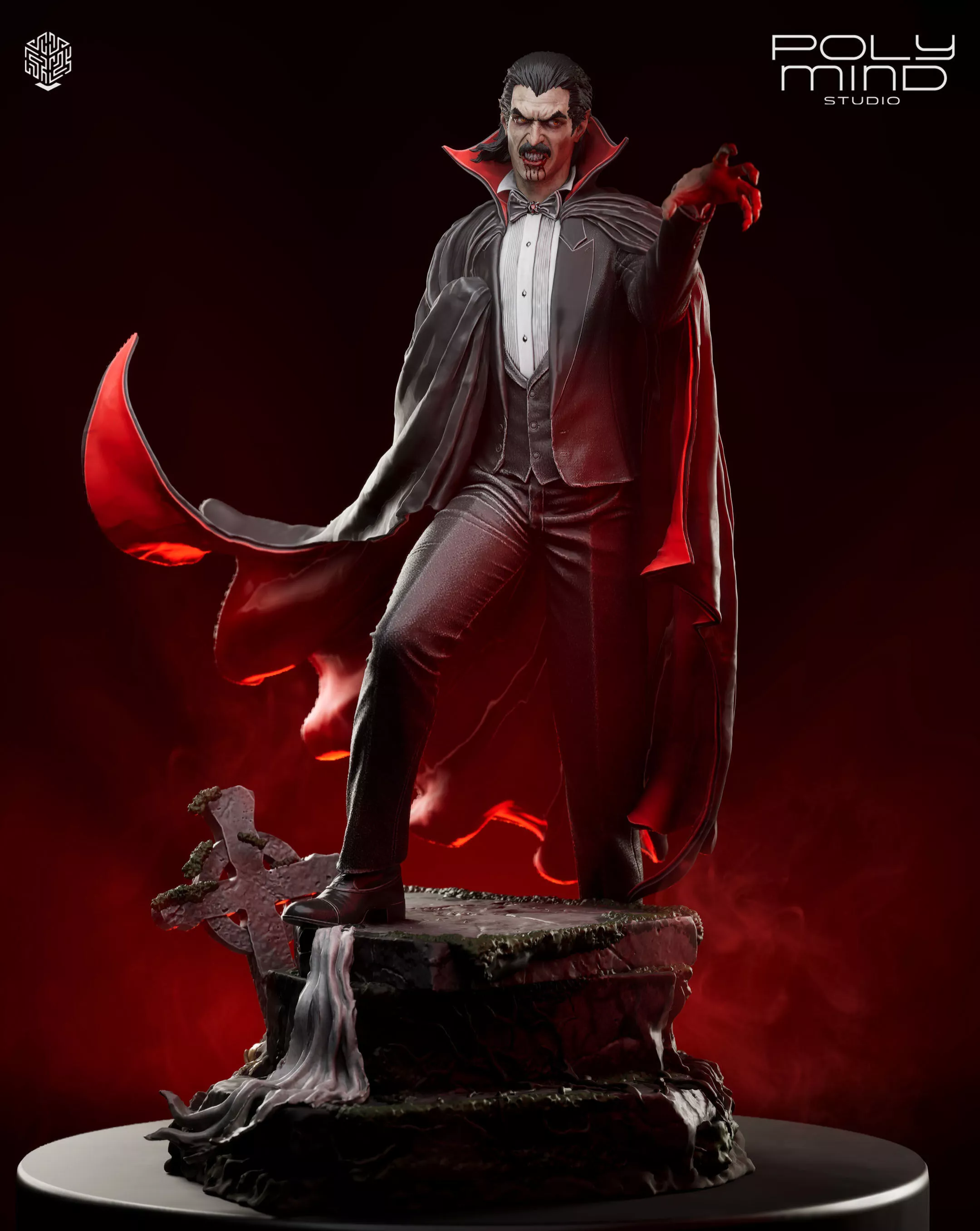 Dracula statue 3D print model