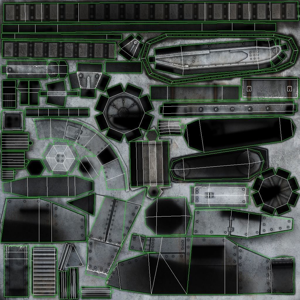 World War I Tank Pack Low-poly 3D model_7