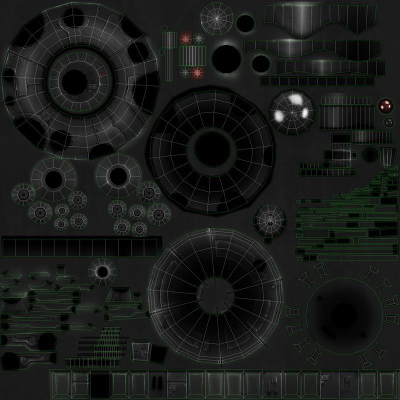 Probe Droid Low-poly 3D model_8