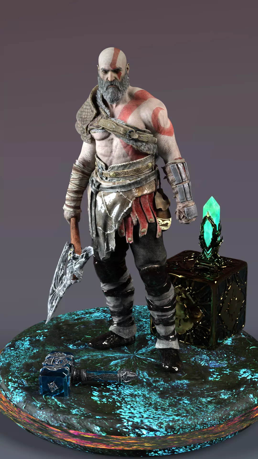 Kratos The Ghost of Sparta 3D print model
