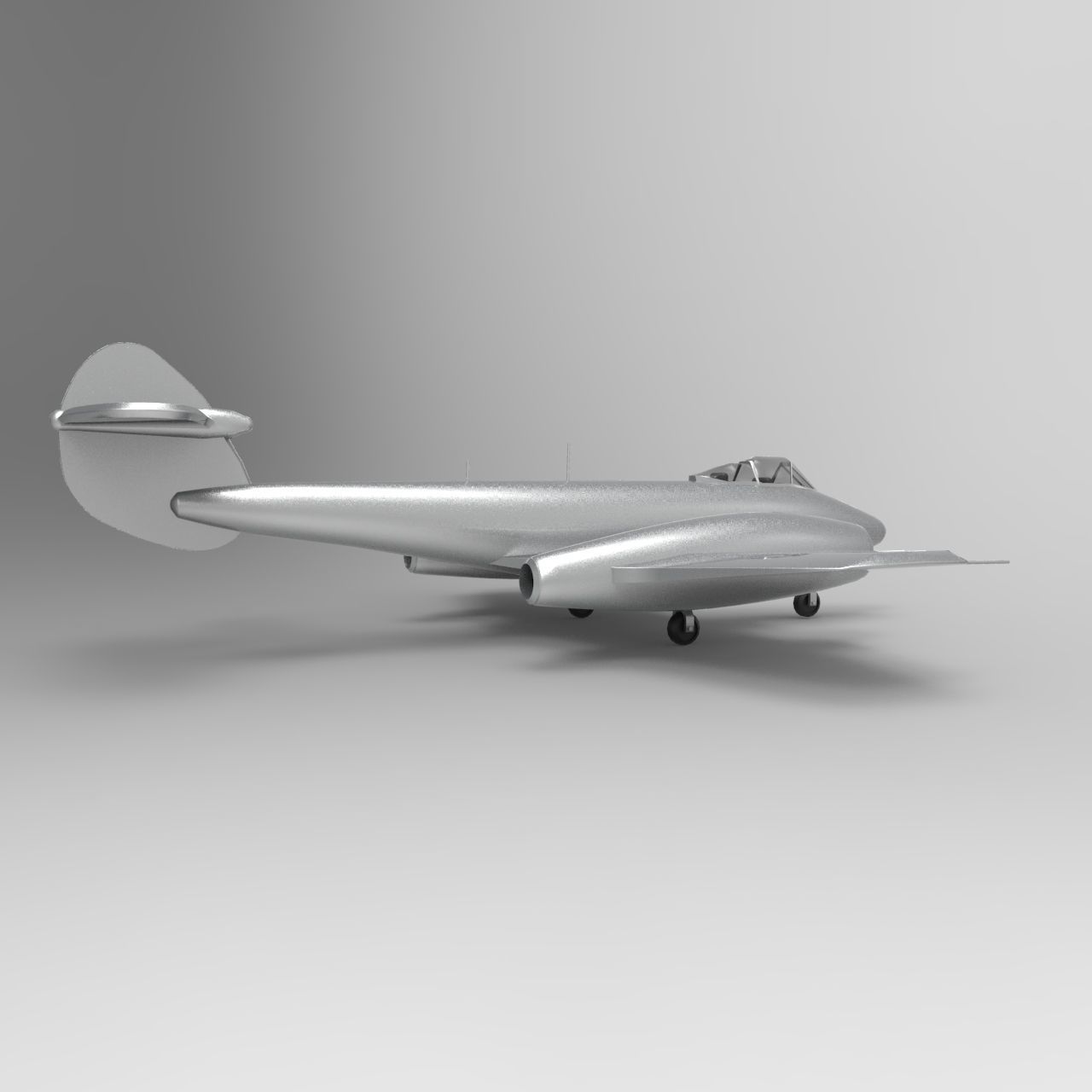 gloster meteor clasic  3D model_3