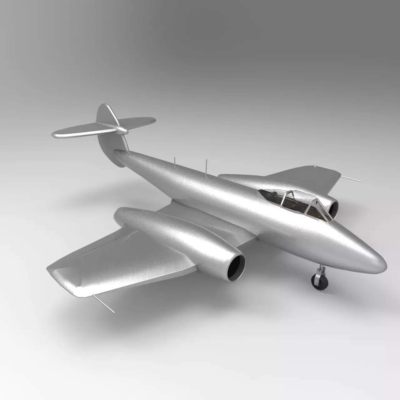 gloster meteor clasic  3D model_0