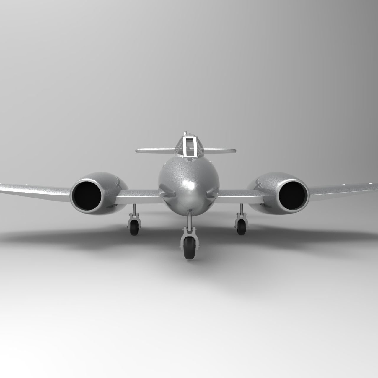 gloster meteor clasic  3D model_1