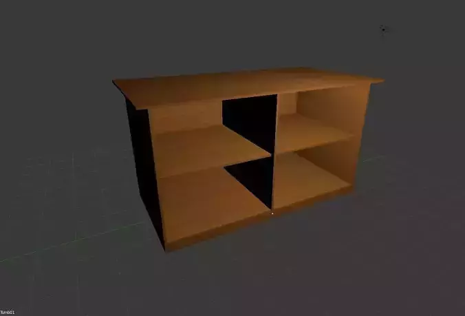 Finnerty Model Table Furniture 3d model of table with shelves free VR / AR / low-poly 3D ...
