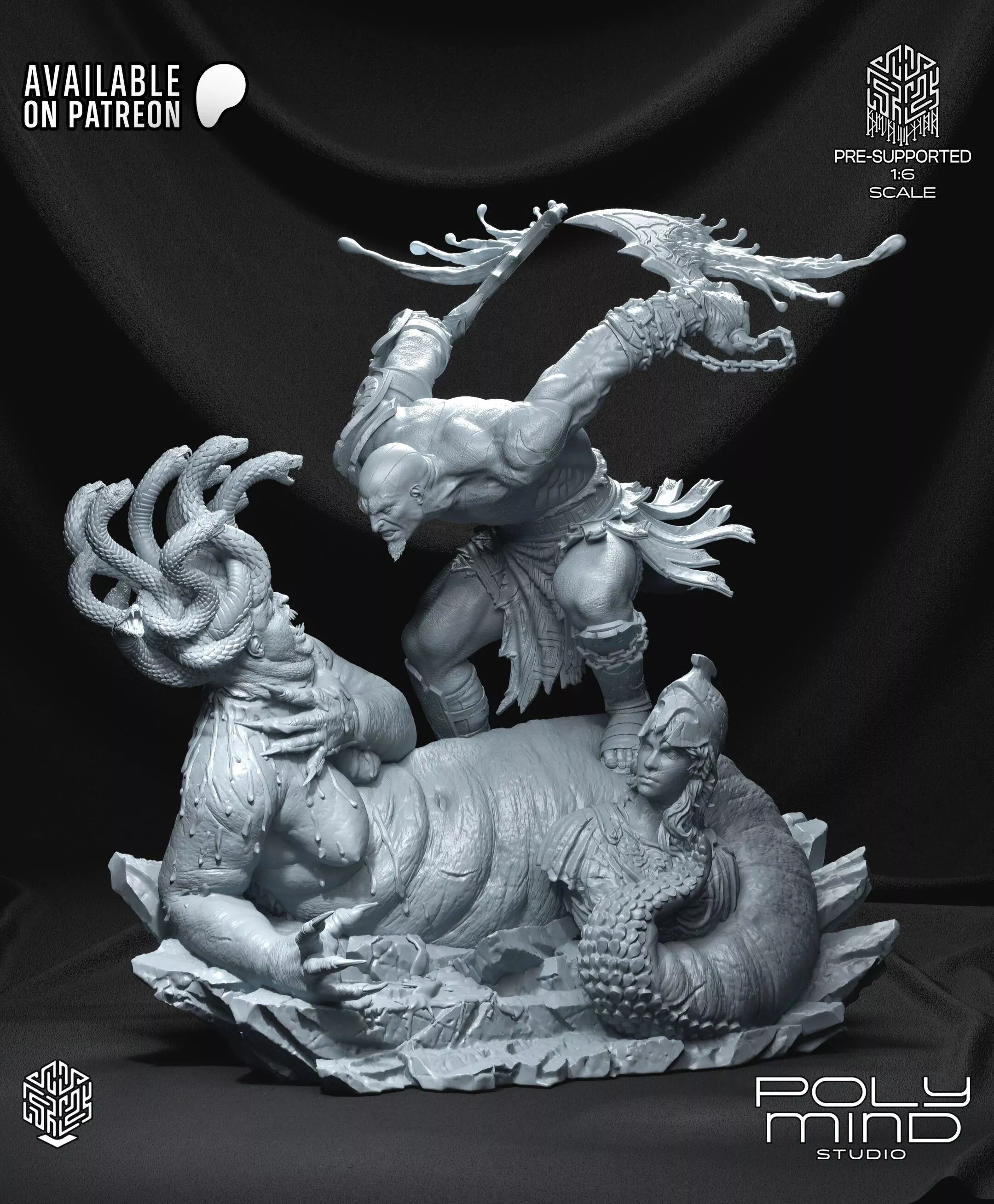 Kratos Statue 3D print model