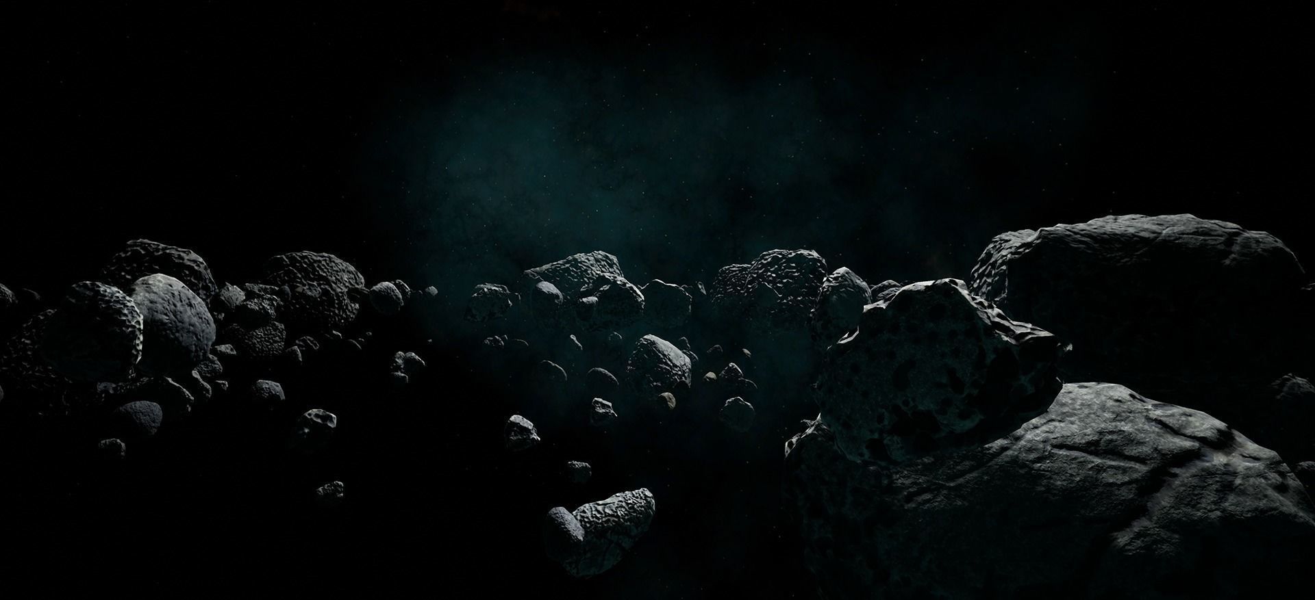 Game Ready Asteroids pack from Photogrammetry Low-poly 3D model_2