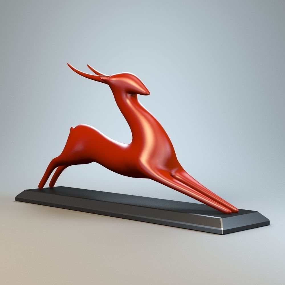 Resting Antelope P 3D print model_1