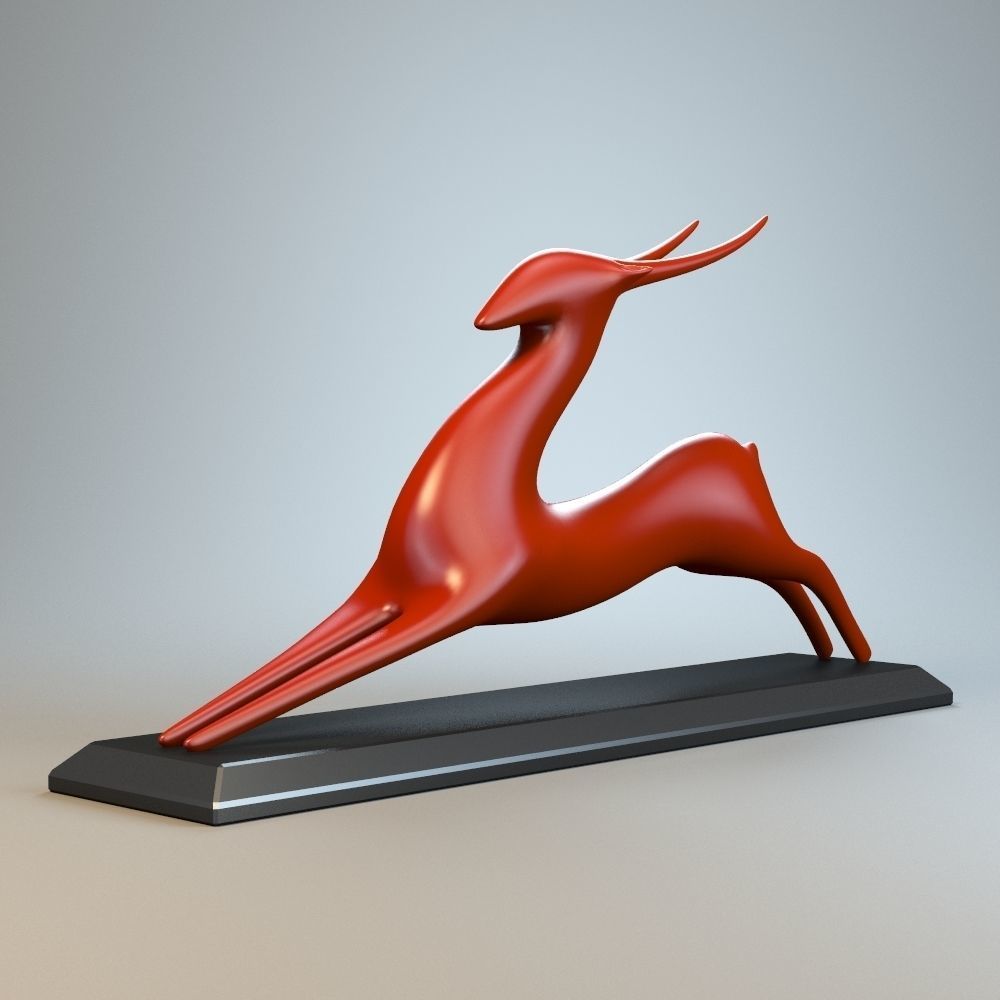 Resting Antelope P 3D print model_3