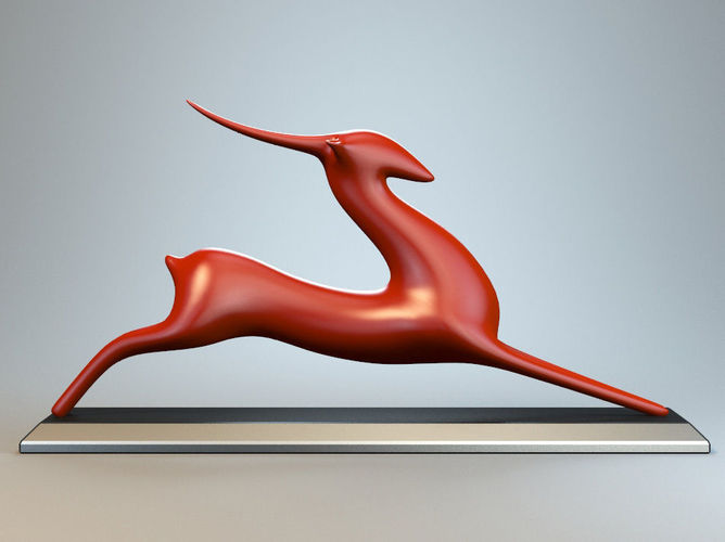 Resting Antelope P 3D print model