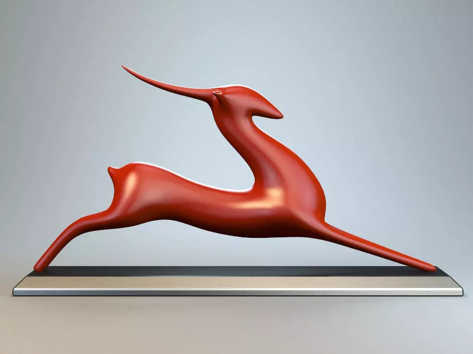 Resting Antelope P 3D print model_0