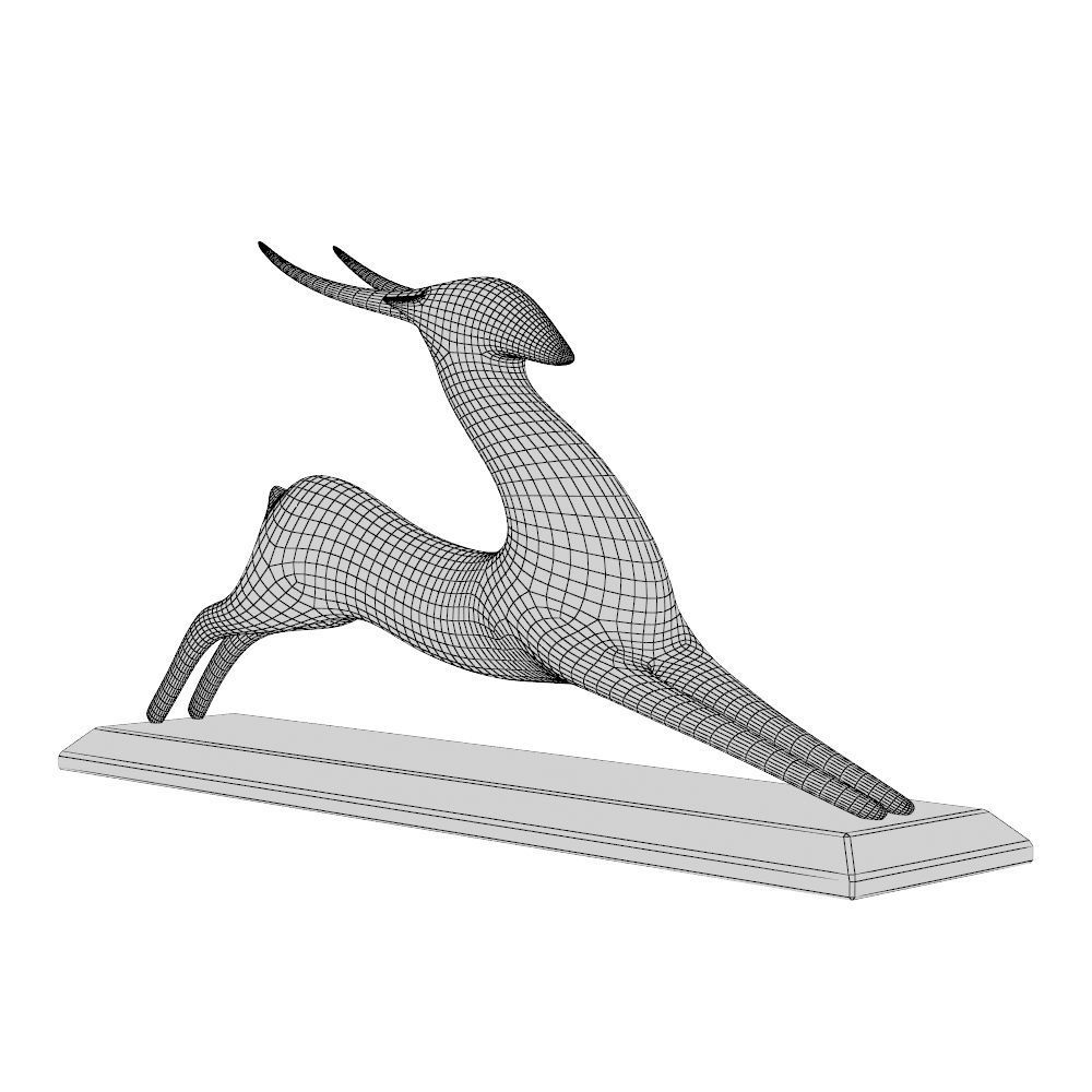 Resting Antelope P 3D print model_11