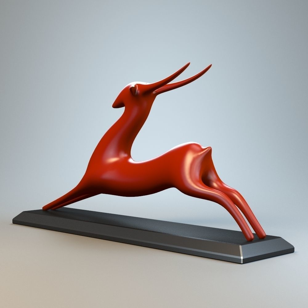 Resting Antelope P 3D print model_4