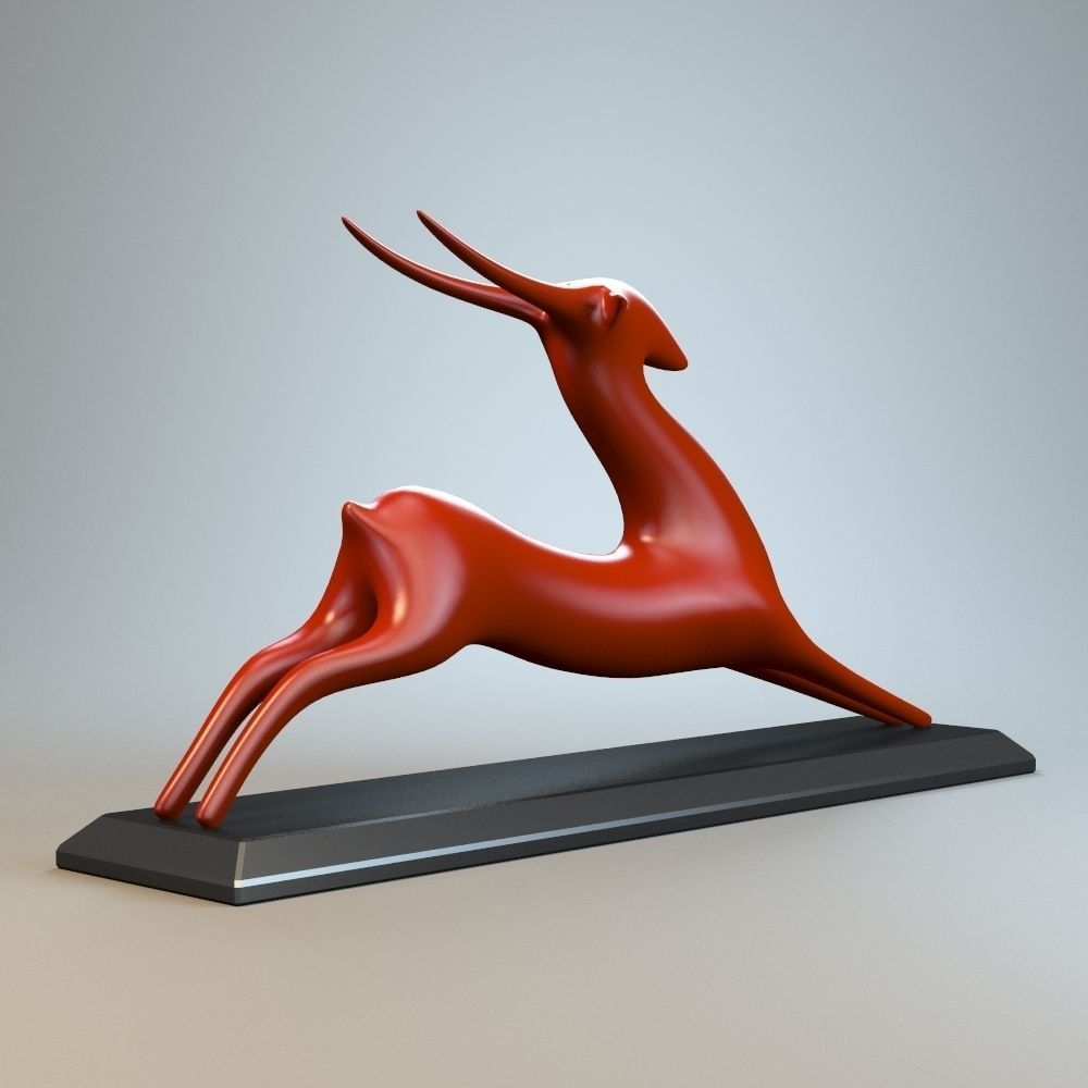 Resting Antelope P 3D print model_5