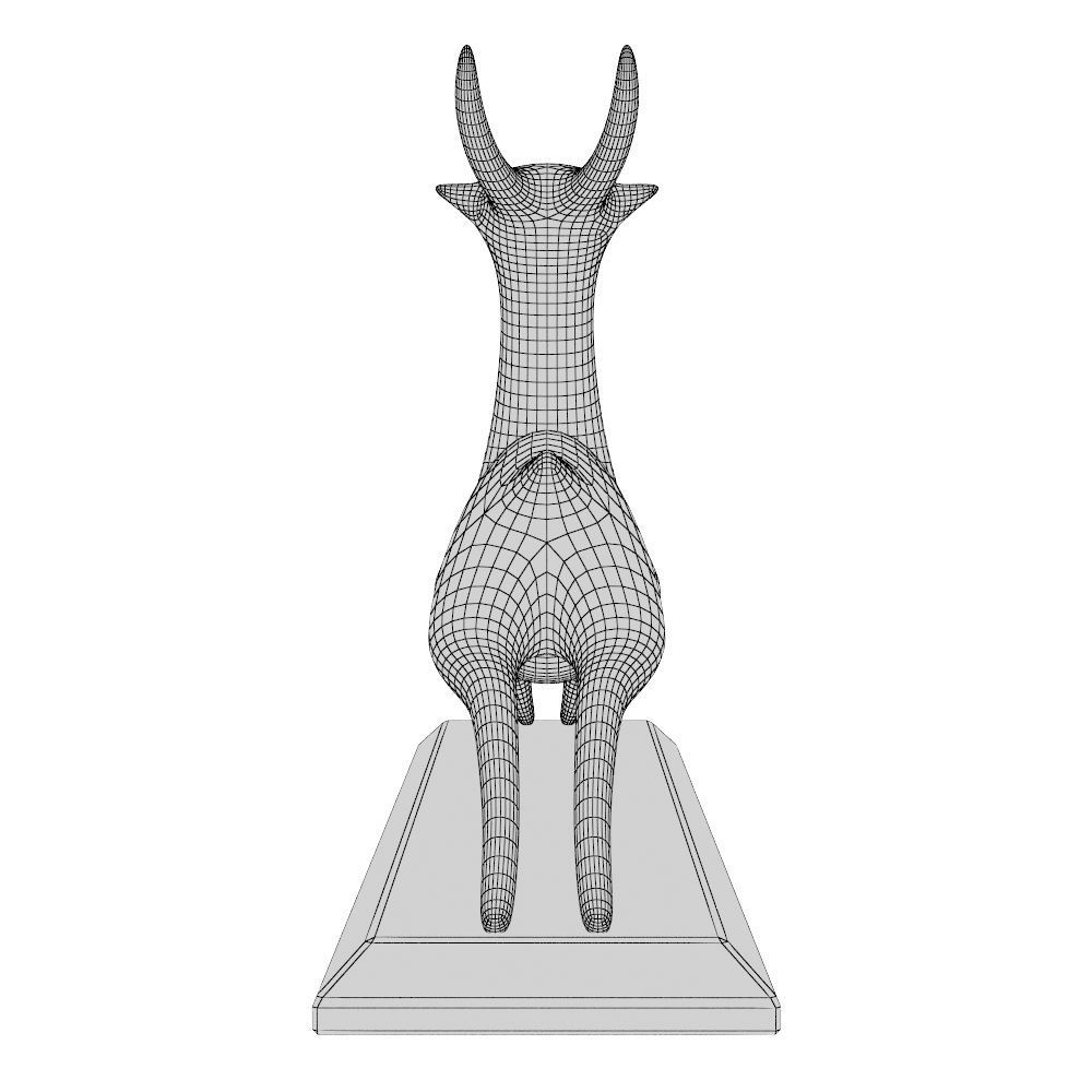 Resting Antelope P 3D print model_14
