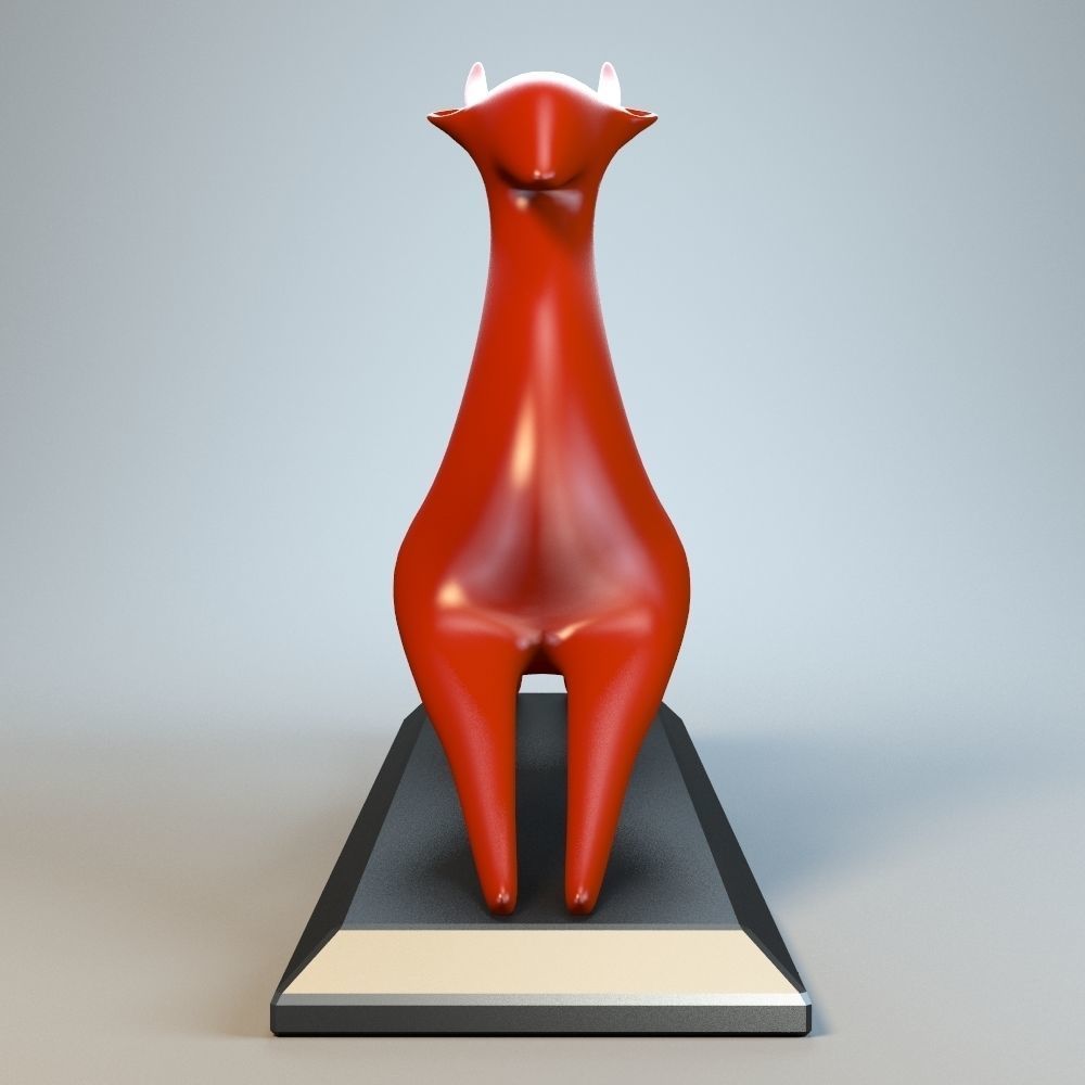 Resting Antelope P 3D print model_7