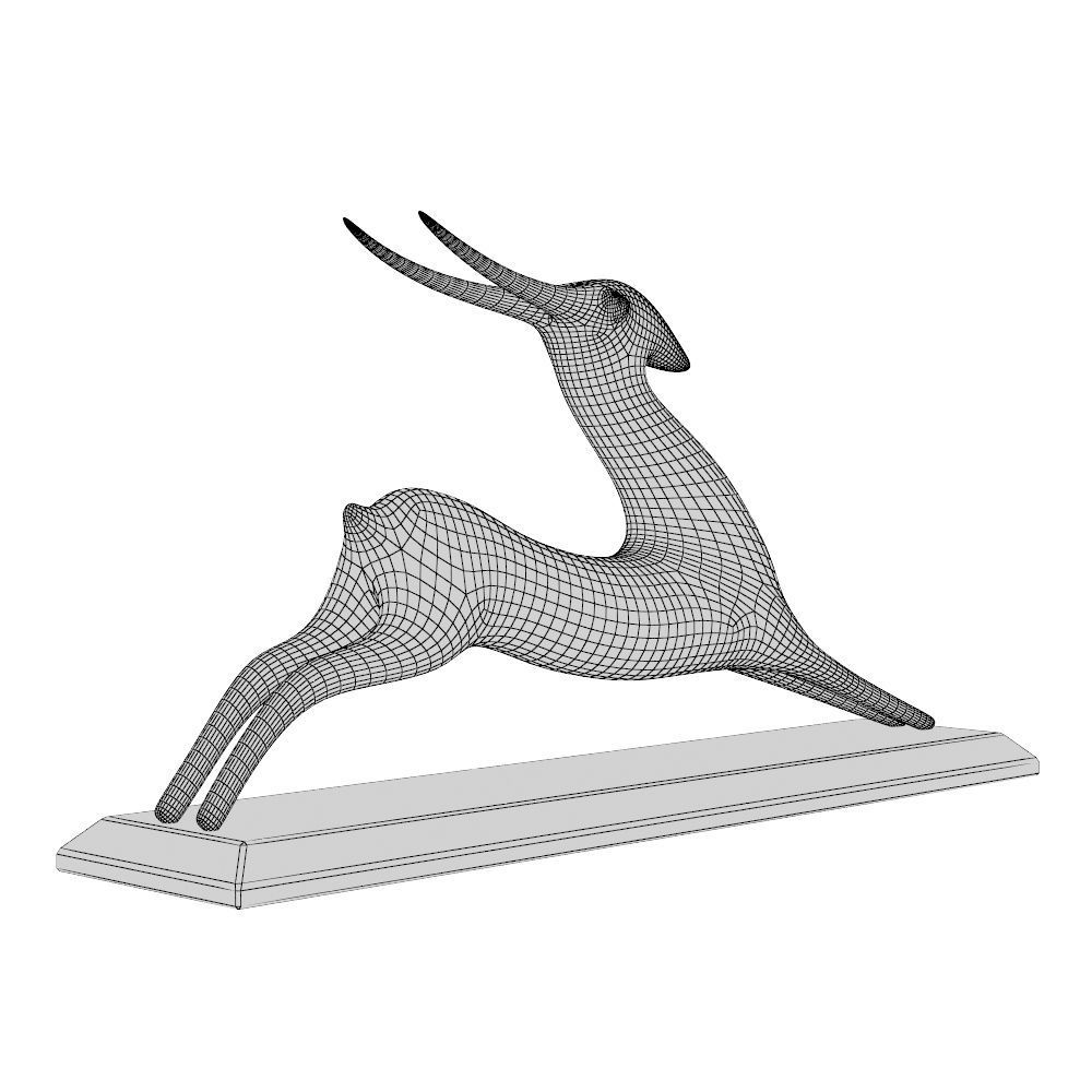 Resting Antelope P 3D print model_15