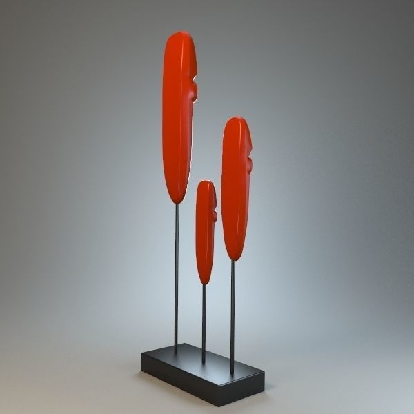 Sculpture Faces P 3D print model_2