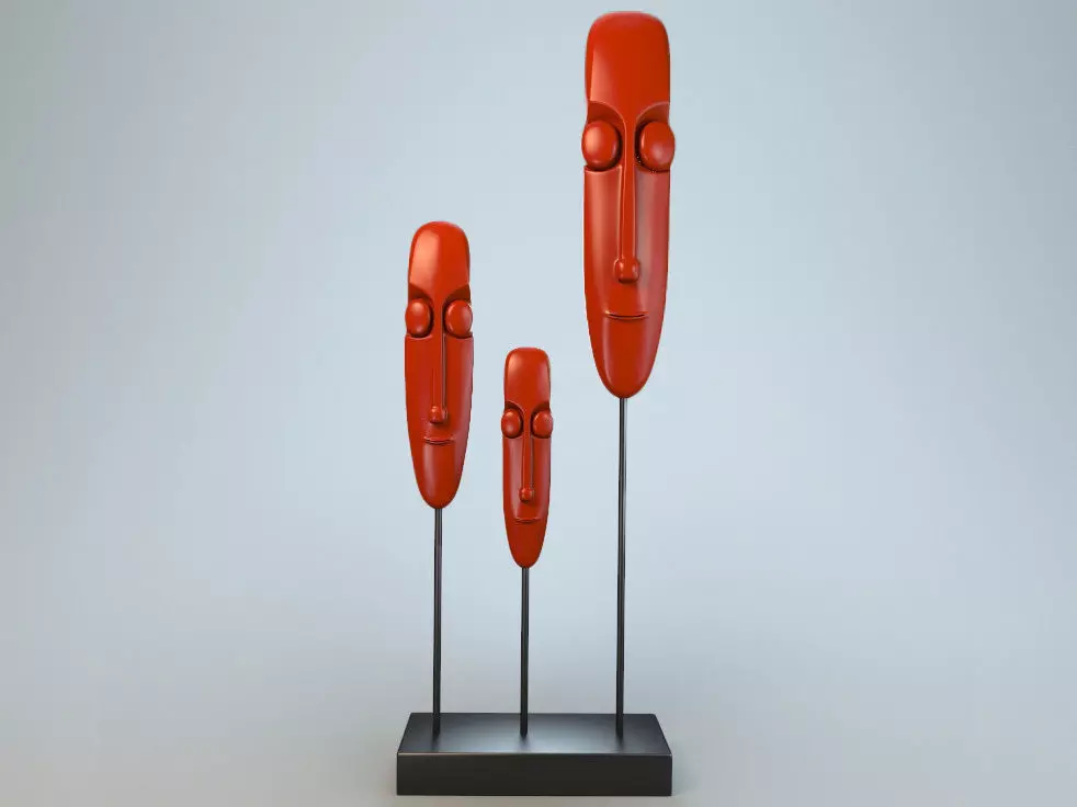 Sculpture Faces P 3D print model_0