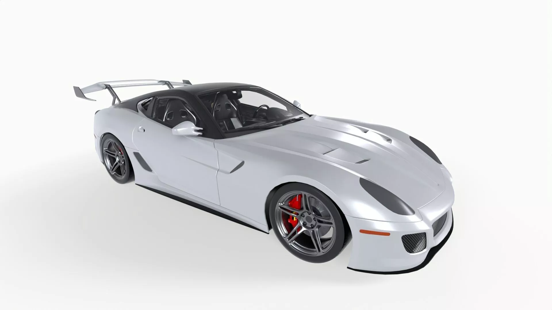 Super Sport Car Low-poly 3D model