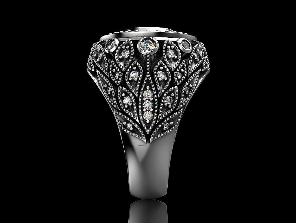 Man ring 3D print model_3