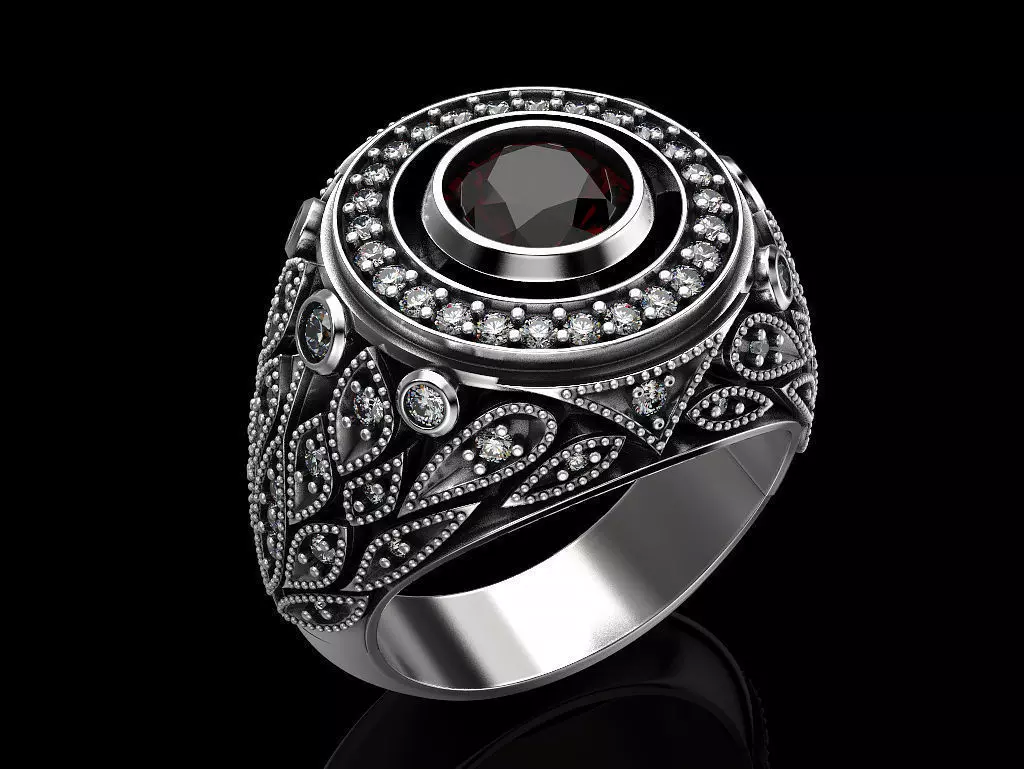 Man ring 3D print model_0