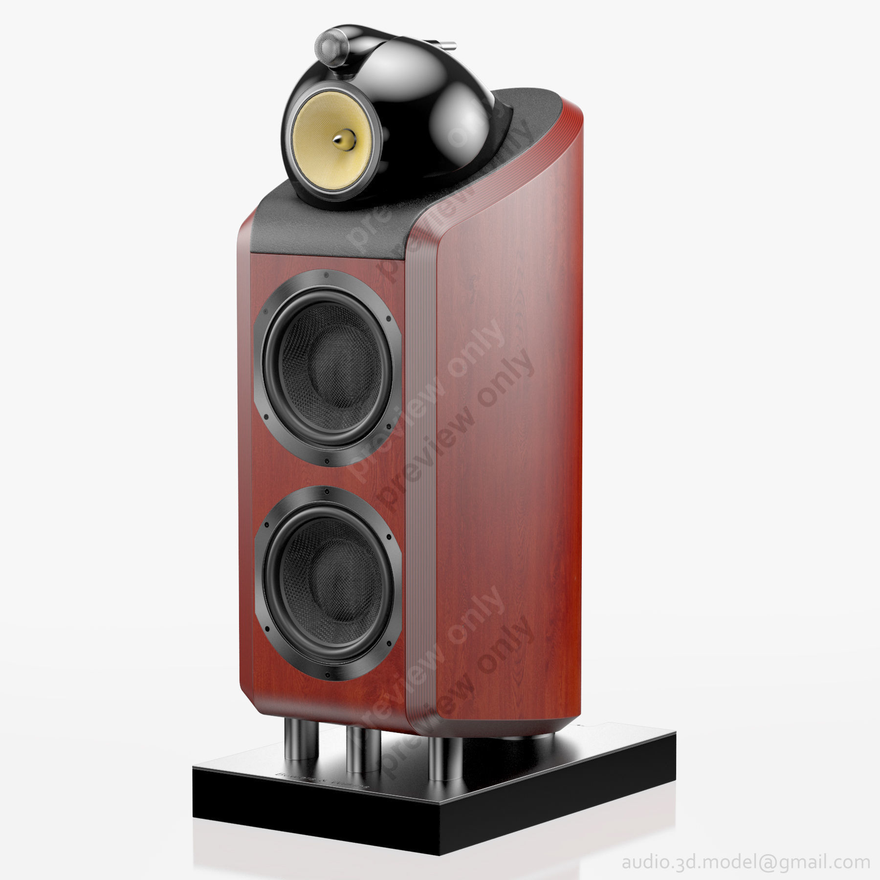 Bowers and Wilkins 800 D2 Rosenut
