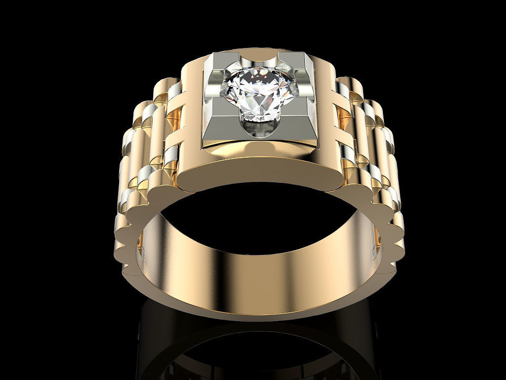 Man ring 3D print model_2