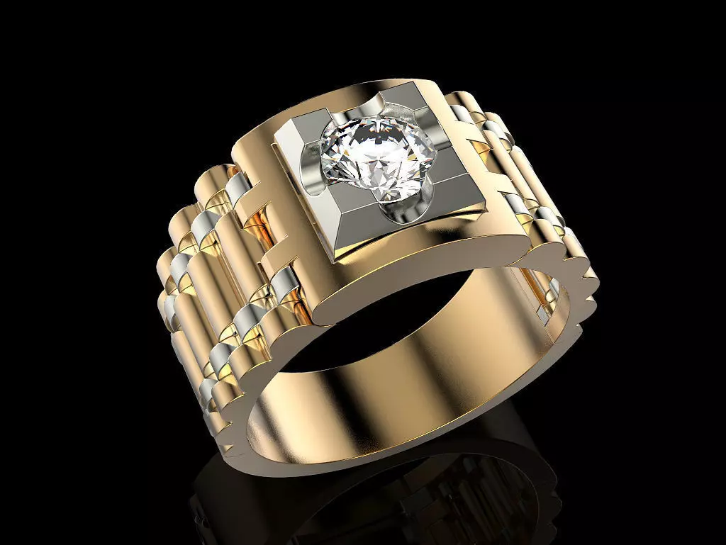 Man ring 3D print model_0