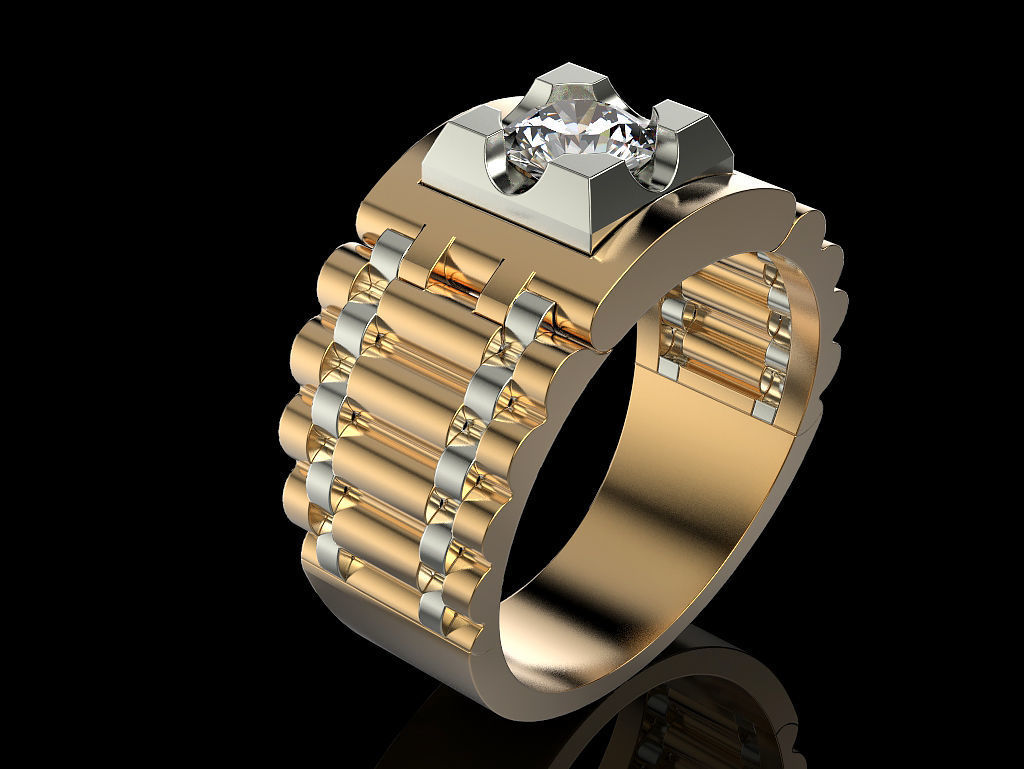 Man ring 3D print model_1