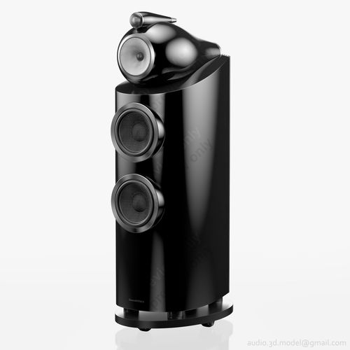 Bowers and Wilkins 802 D3 Gloss Black 3D model | CGTrader