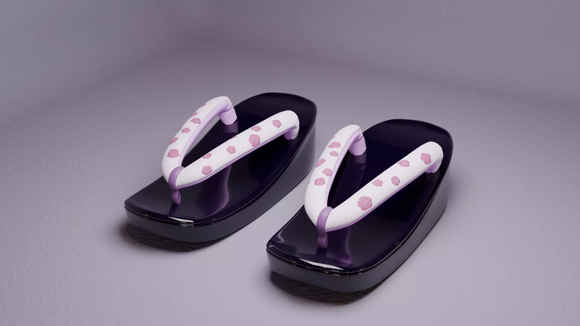 Japanese Sandal GETA 3D model