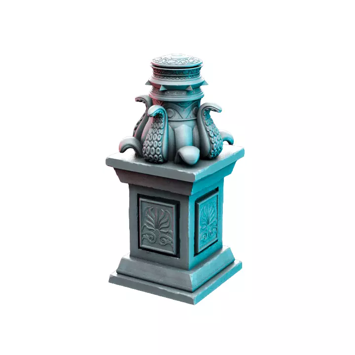 Underwater City Urn III - Resin Miniature Figurine 3D print model