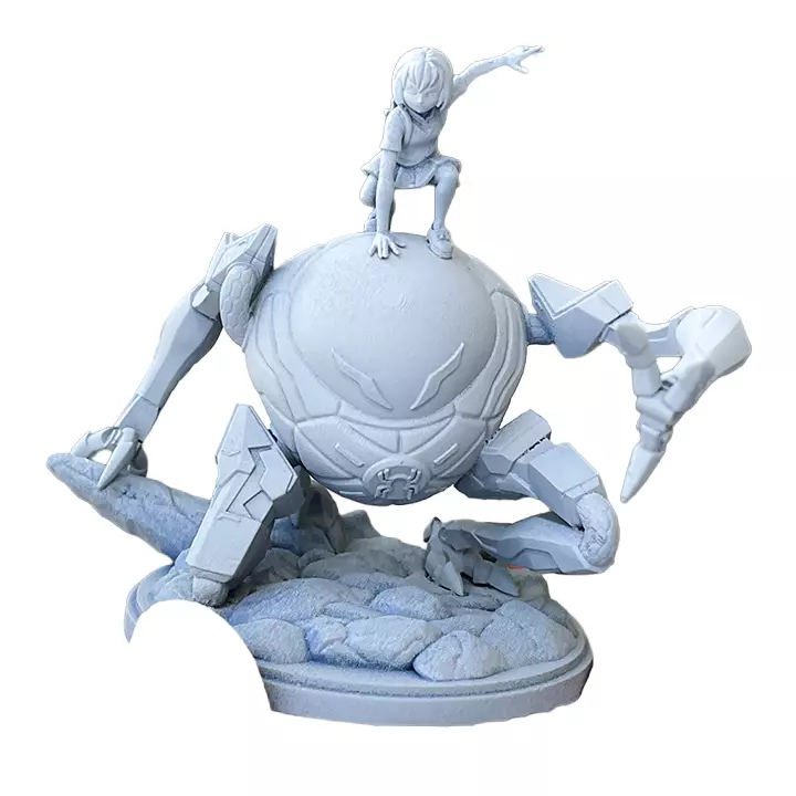 Spider In The Shell I - Resin Miniature Figurine 3D print model