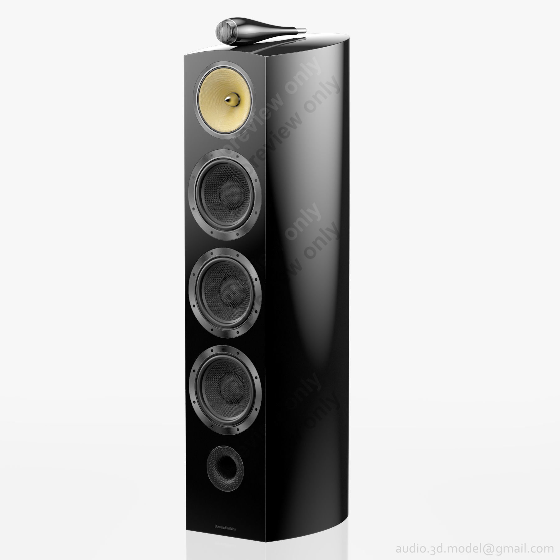 Bowers and Wilkins 803 D2 Piano Black Gloss