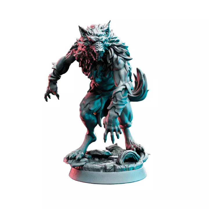 Werewolf IV - Resin Miniature Figurine 3D print model