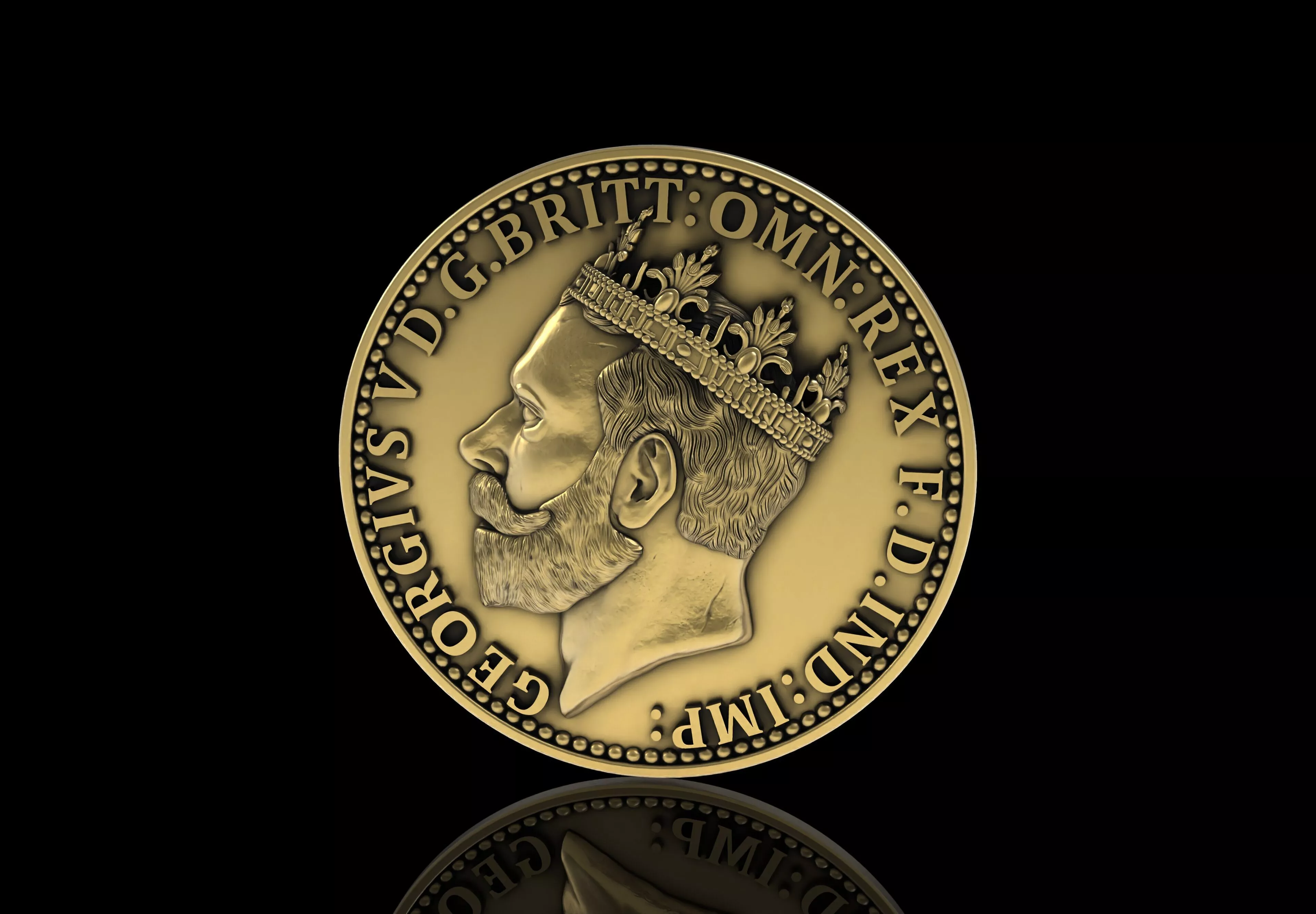 King Coin 3D print model