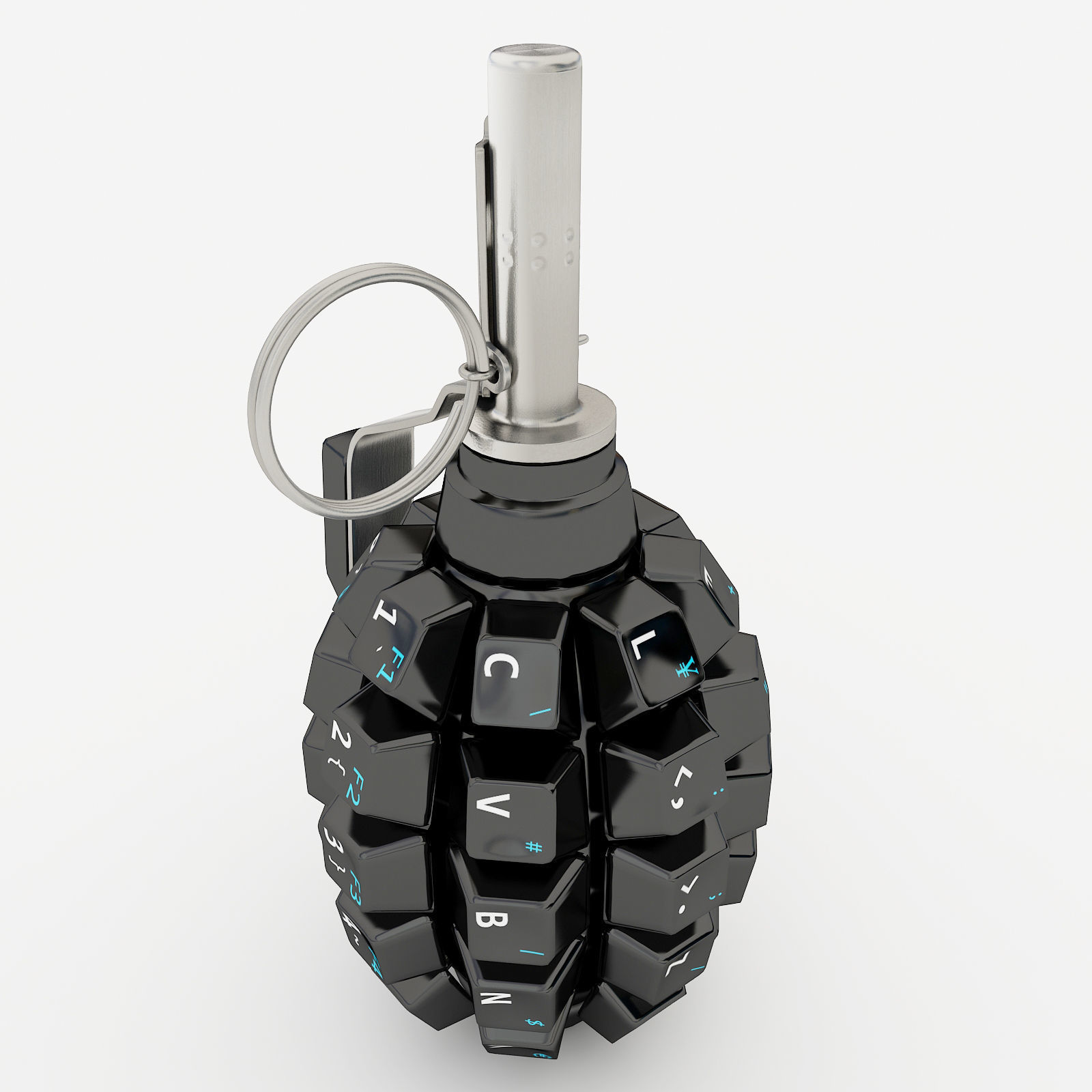 Information grenade F-1 3D model_2