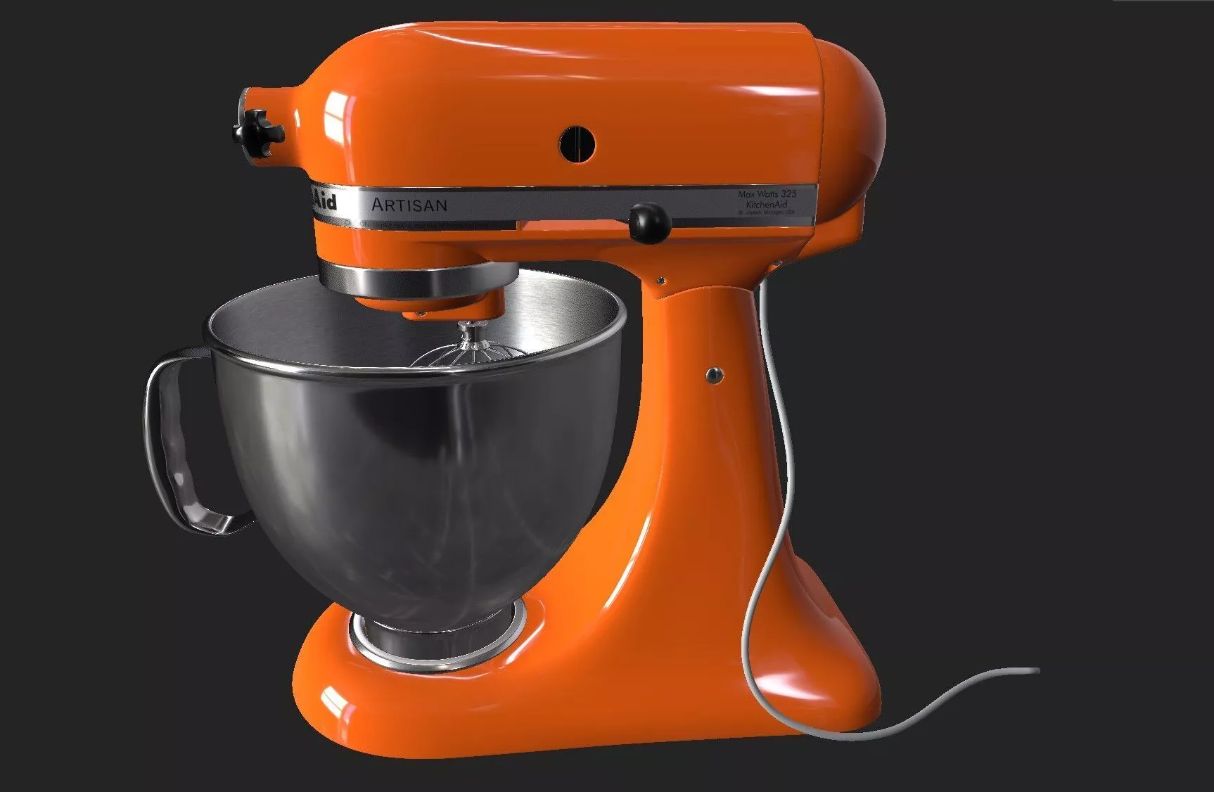 KitchenAid Artisan Stand Mixer Low-poly 3D model