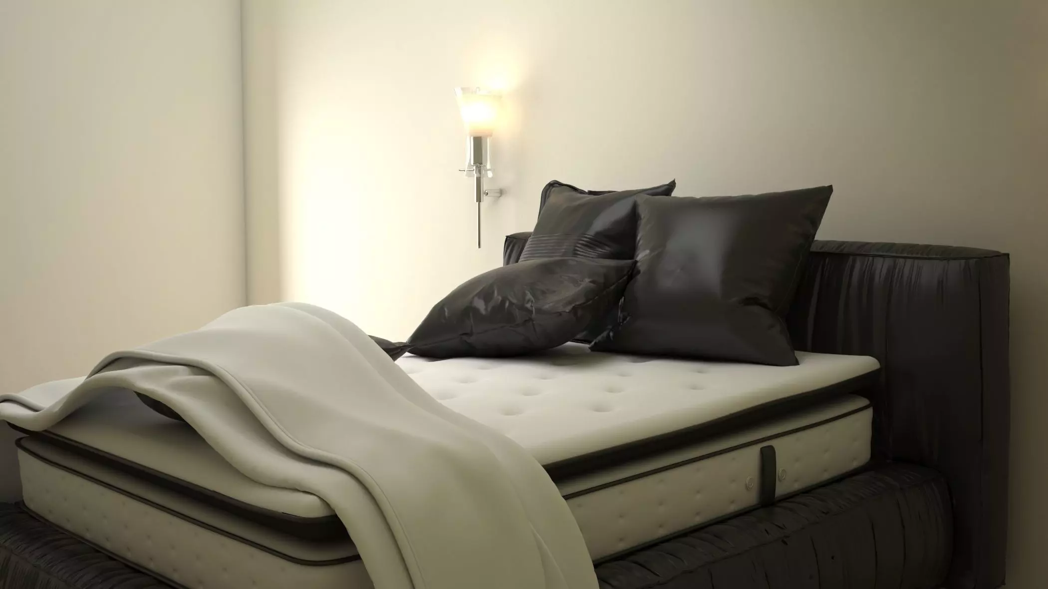 Realistic Bed Model  3D model_0