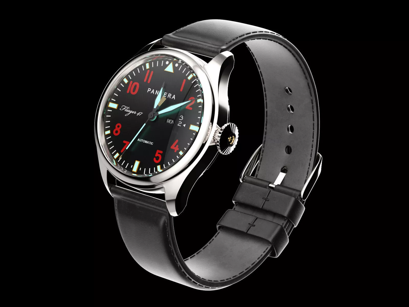 Panzera Flieger 47 Watch 3D model