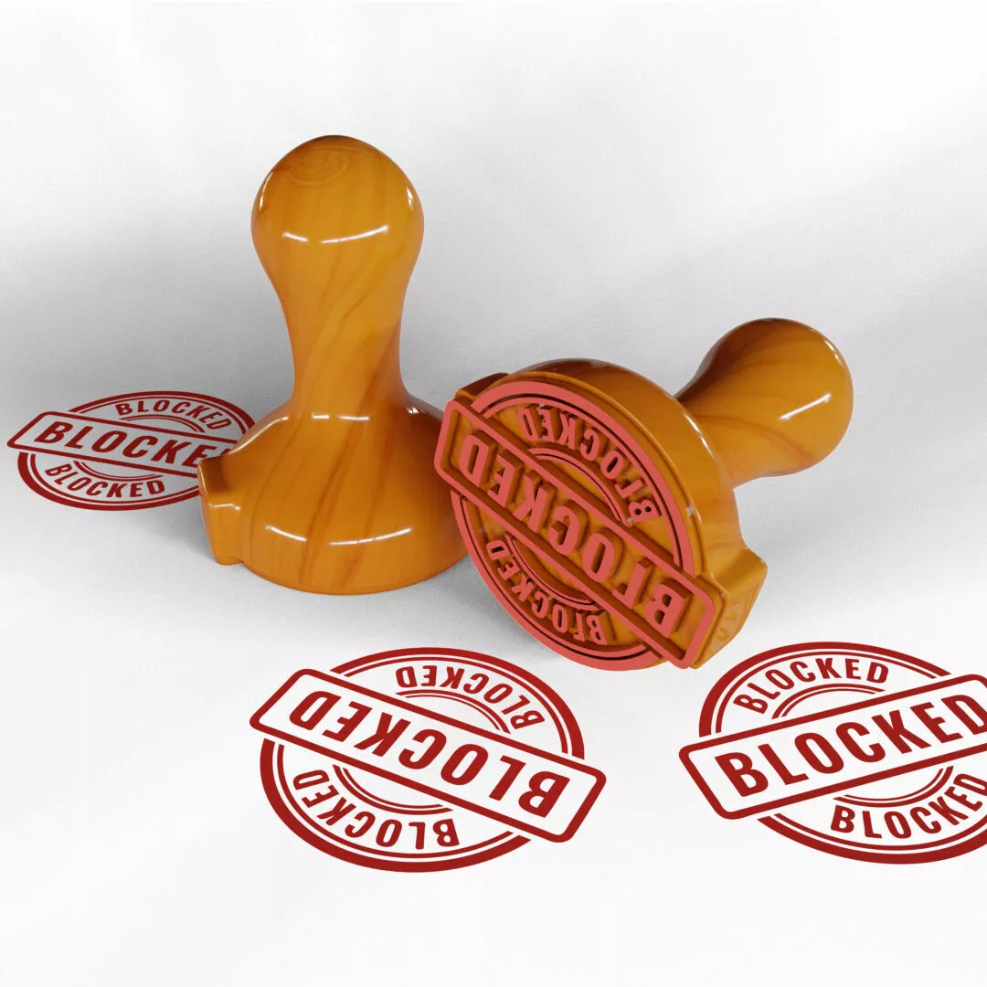 Blocked Word Stamp 3D print model