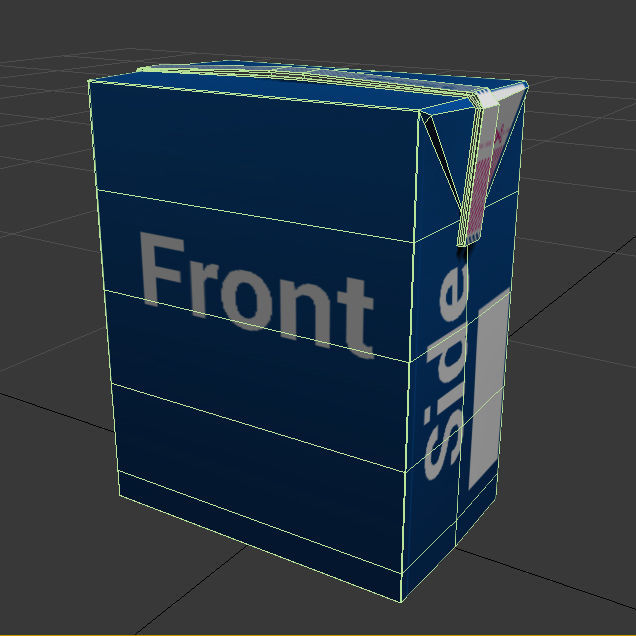 20cL Juice Cream Brick - Ready for mapping - Studio Setup 3D model_5