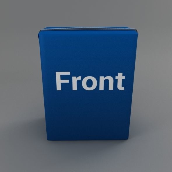 20cL Juice Cream Brick - Ready for mapping - Studio Setup 3D model_2