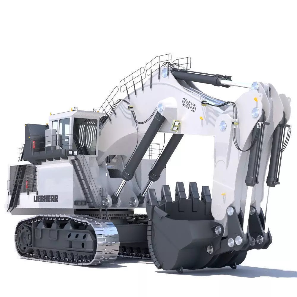 LIEBHERR R996 Backhoe 3D model_0