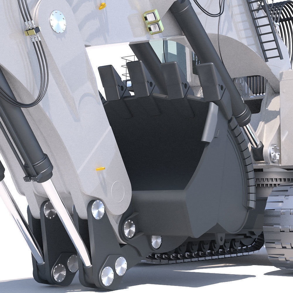 LIEBHERR R996 Backhoe 3D model_10