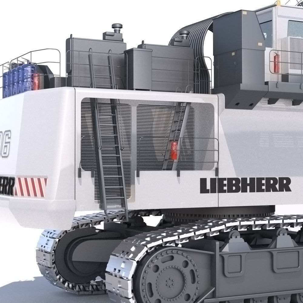 LIEBHERR R996 Backhoe 3D model_16