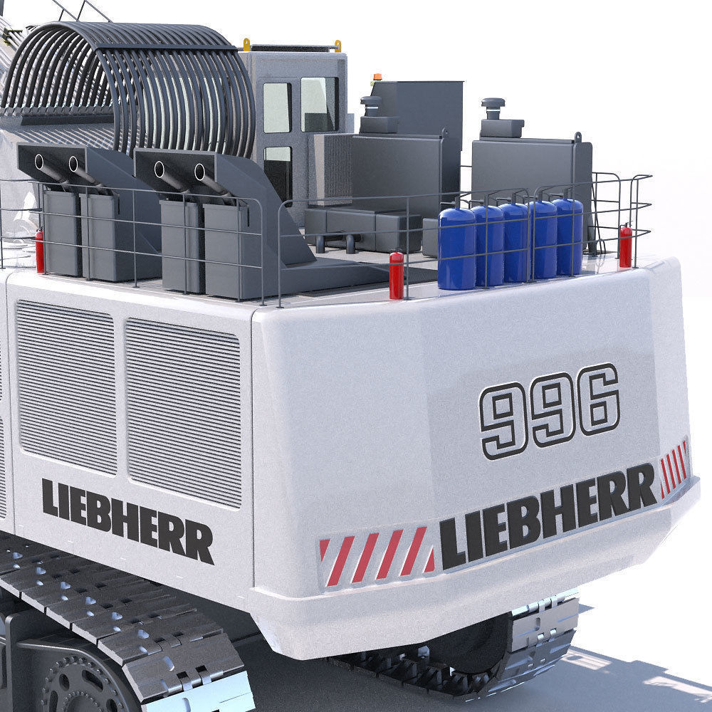 LIEBHERR R996 Backhoe 3D model_14