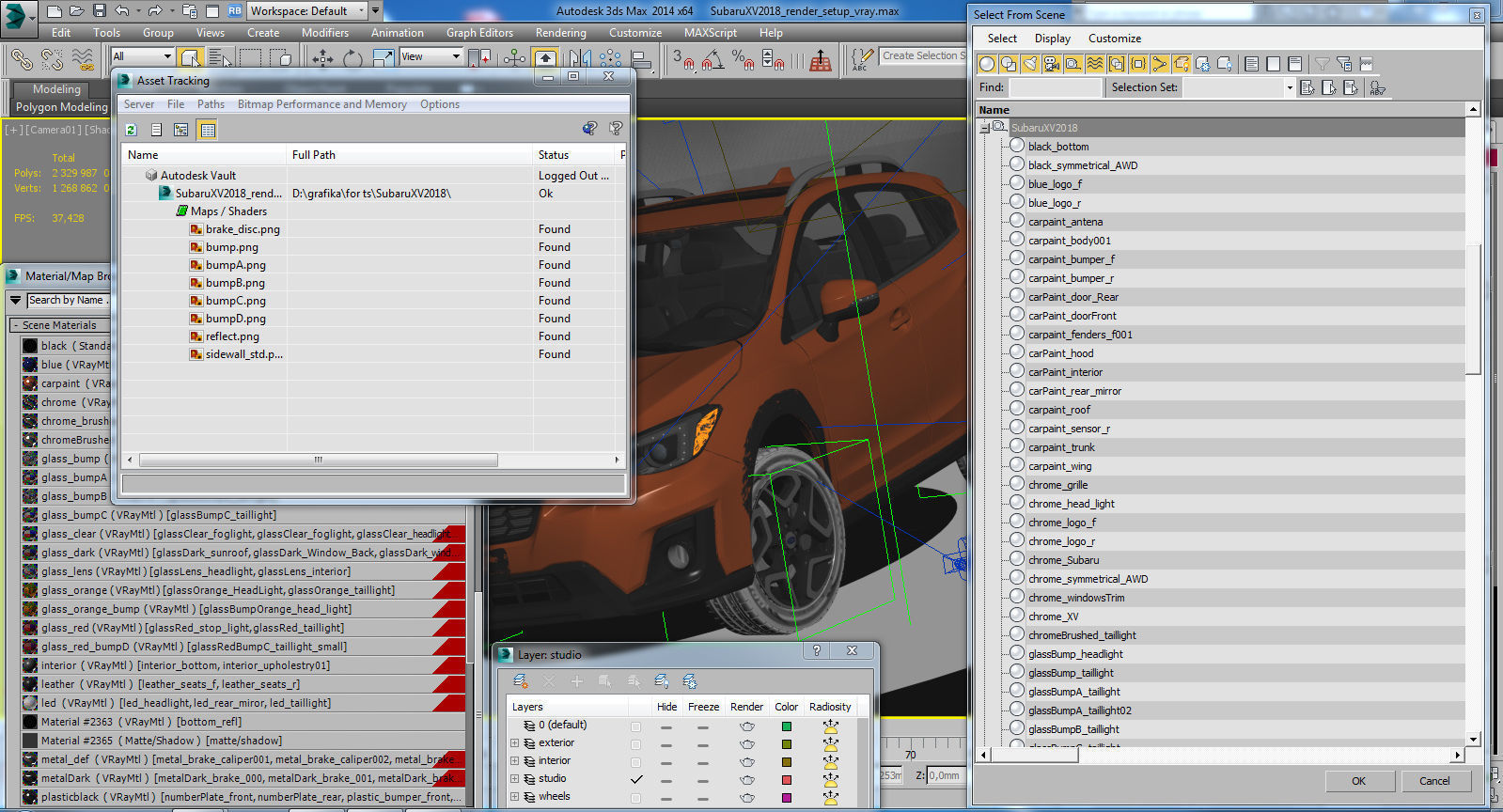 Subaru XV Crosstrek 2018 3D model_23