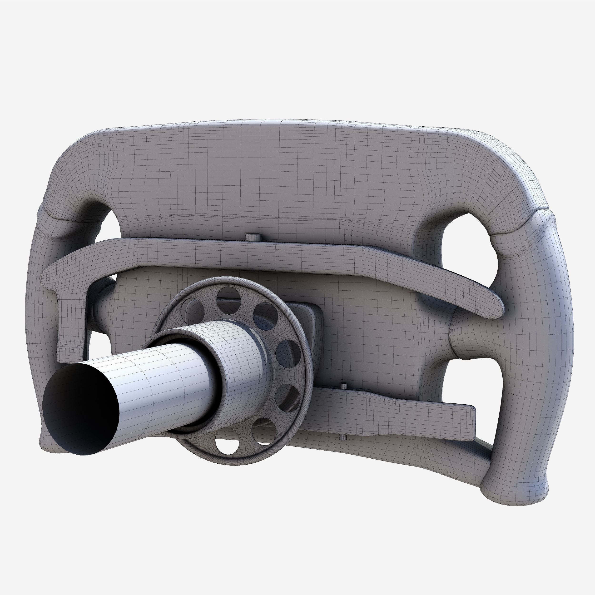 MRT05 Steering Wheel Low-poly 3D model_1